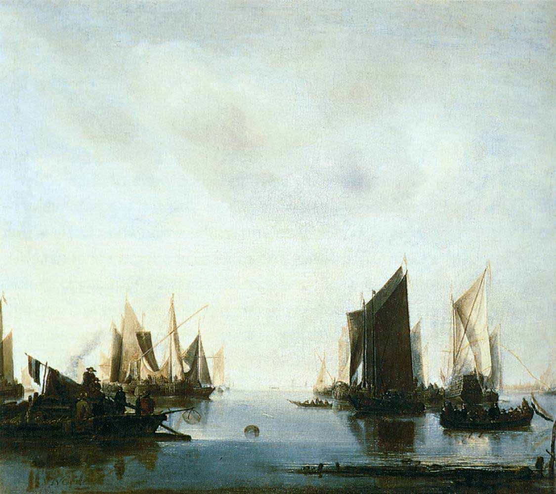 Seascape with Sailing Boats